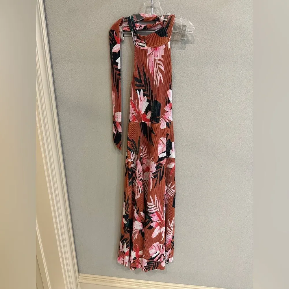 Camila Coelho | XS | Cassy Midi Dress Floral Tropics summer beach halter dress - Picture 7 of 13